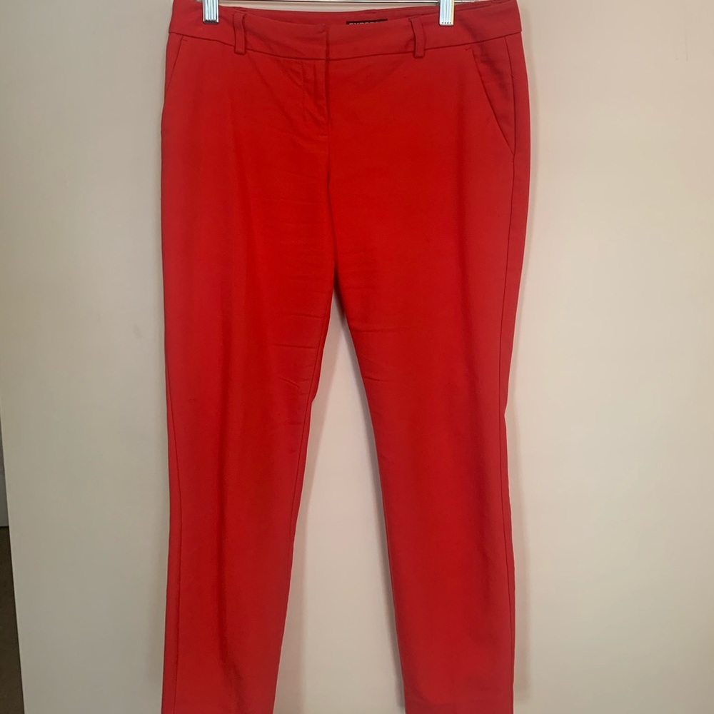 Red size 4 Express work pants